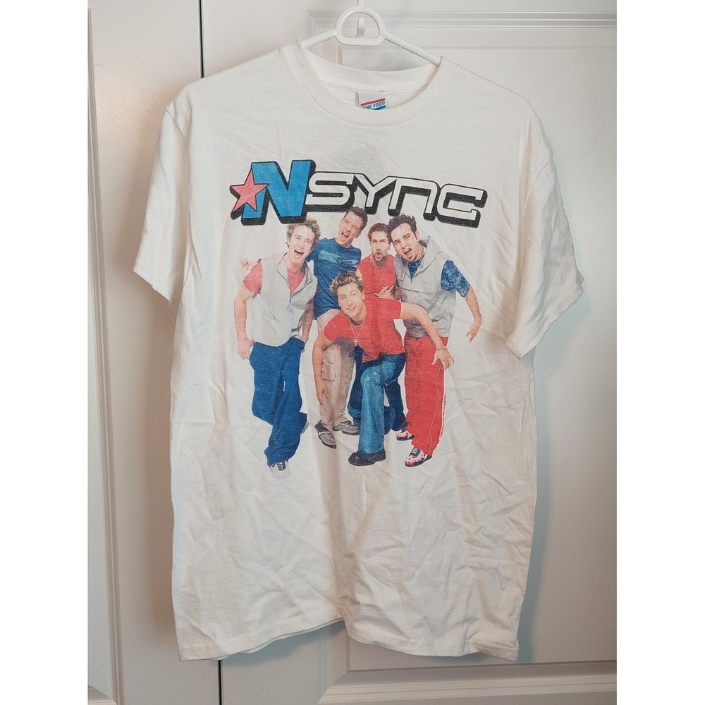 NSYNC Band US Junk Food Tees Size S 1999 Y2K NWT New w/ Tags T-Shirt